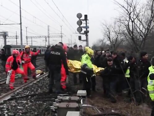 The Scene Of The Horrific Accident In Milan