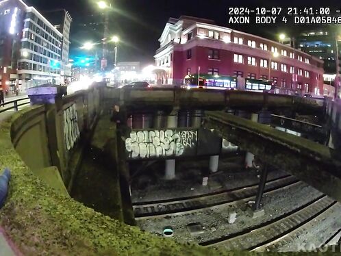 Brave Seattle Police Officer Rescues Man From Moving Train