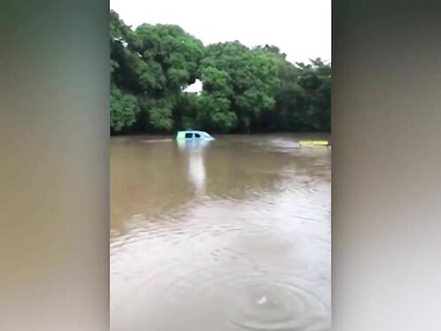 British Backpacker Trapped Underwater In Scooby-Doo Van