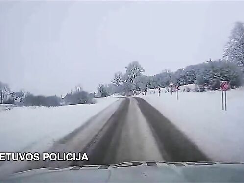 Audi Driver Speeds On Icy Road, With Dire Consequences