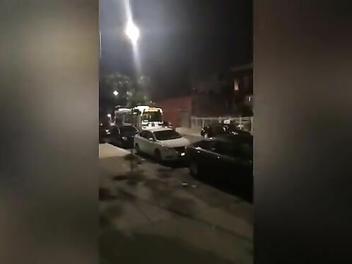 Empty MTA Bus Backup Multiple Blocks