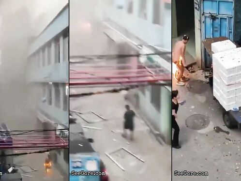 A Man With A Burning Vanity