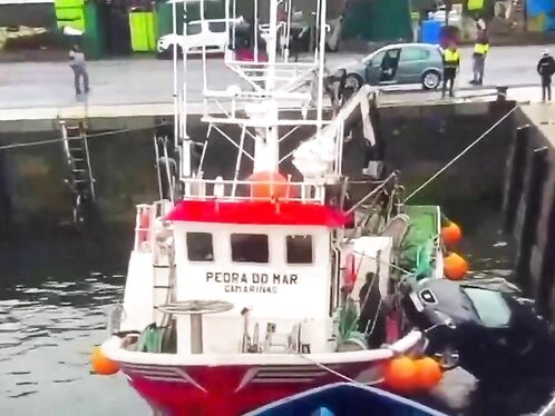 Car Sinks In Spanish Port