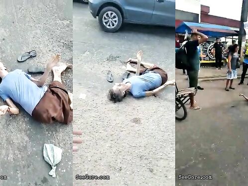 Old Woman Hit By Truck