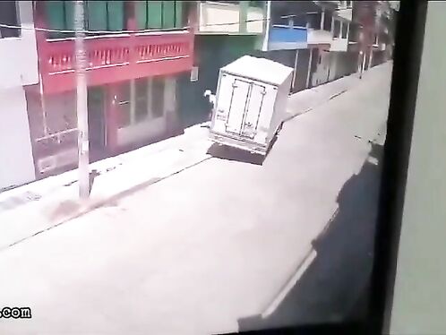 The Robber Was Trapped Under The Truck