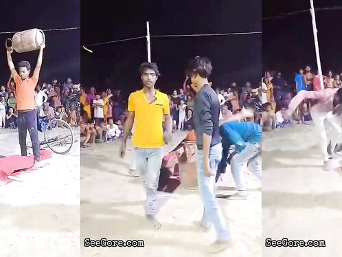 Smashing A Guy With A Propane Tank For Show