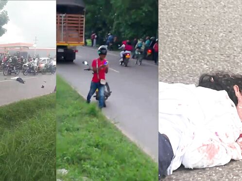 Young Woman Hit By Truck