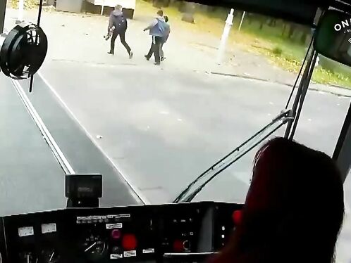 There's Something Strangely Satisfying About Watching A Tram Driver Collide With An Idiot Driver