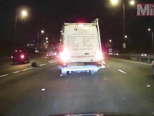 Horrific Crash Sends Motorcyclist Flying Into The Air