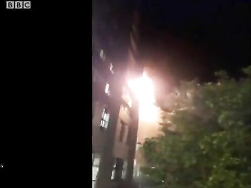 Shortly After The Fire Broke Out On The Fourth Floor Of Grenfell Tower