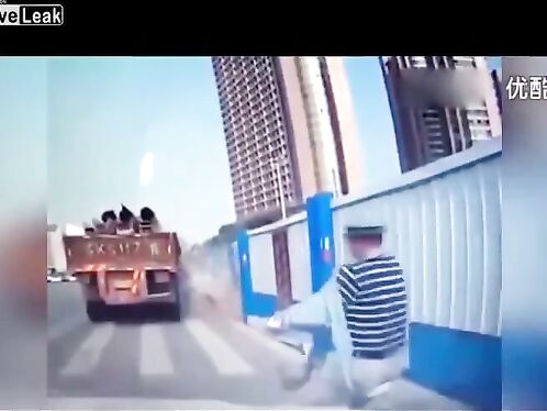 An Unsecured Load Fell From A Truck And Crushed A Motorcyclist