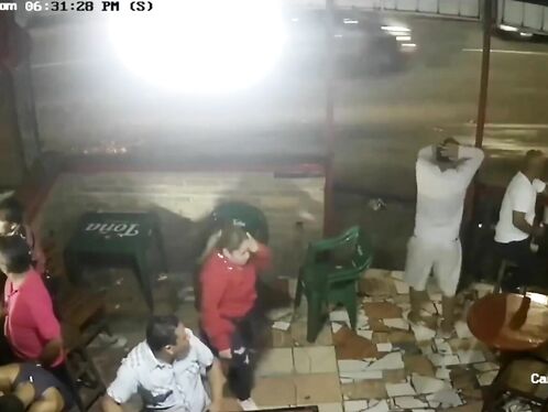 Drunk Man Falls Under Truck