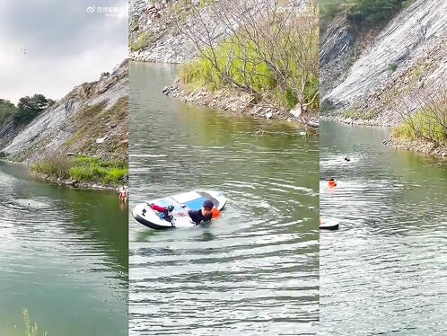 A Man Drowned And Sank While Unsuspecting People Watched