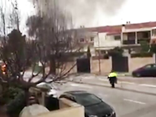 Horrifying Moment Out-of-control Car Veers Down Hill