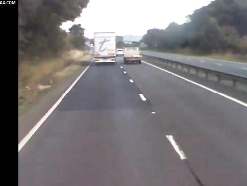 Idiot Driver Caught In Truck Dashcam