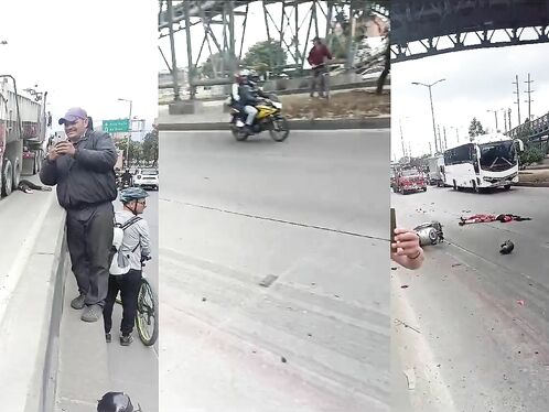 Two Motorcyclists Stabbed By Truck