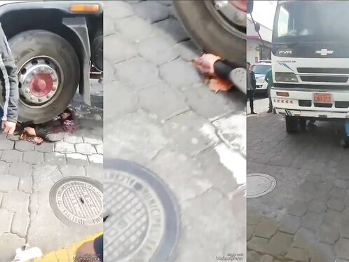 Old Woman Impaled By Truck