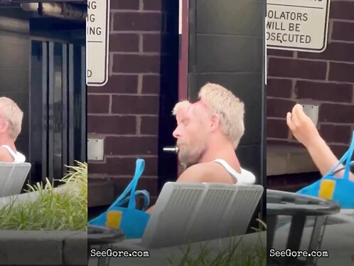 Man Scratching His Open Wound