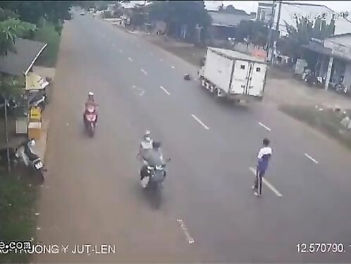 Student Hit By Truck And Dragged Away