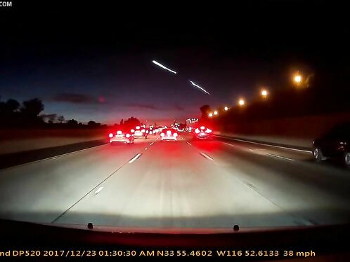 Watch Car Accident During Space X Rocket Explosion