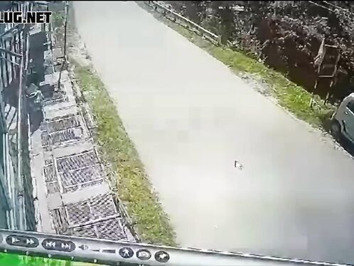 Speeding Motorcyclist Thrown Into The Air
