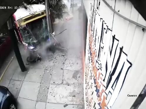 Pedestrians And Buses Become One