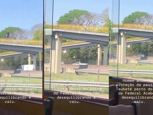 Idiot Hiker Falls Over Railing