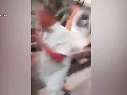 Footage Shows Moments After Barcelona Train Crash