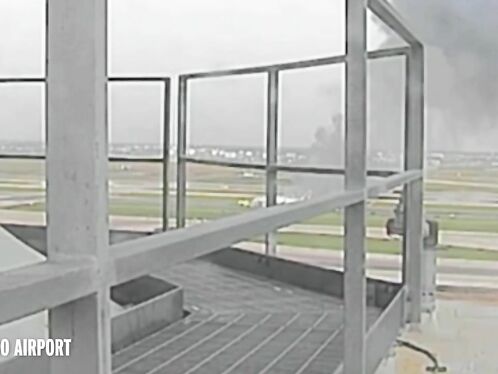 American Airlines Plane With 161 People On Board Catches Fire