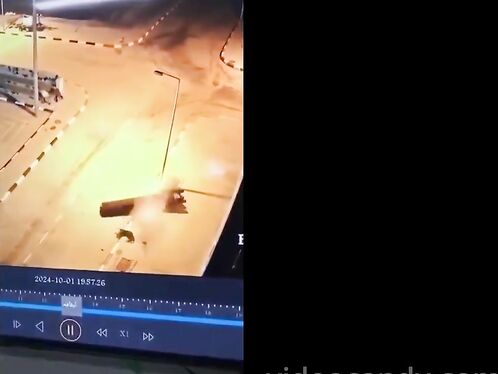 A Huge Rocket Engine Fell On The Guy