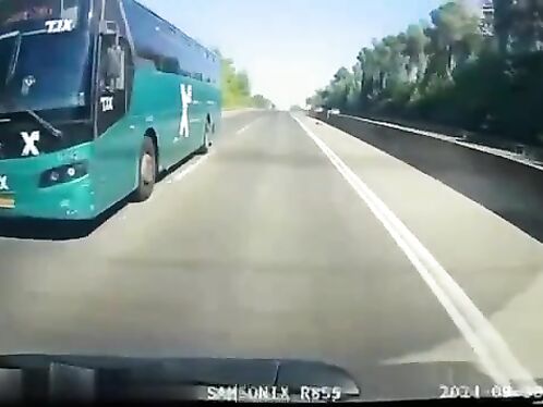 Bus Hits Person
