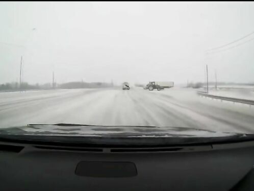 The Tractor Turned Left At The Most Inopportune Moment