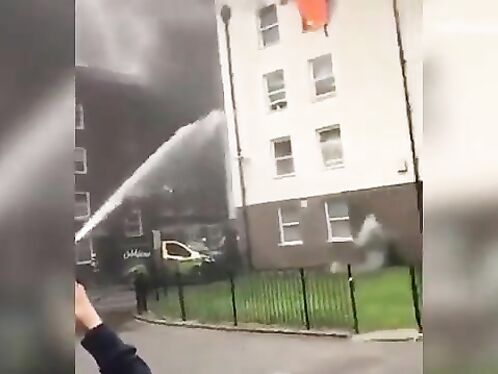 70 Firefighters Battle East London Block Fire