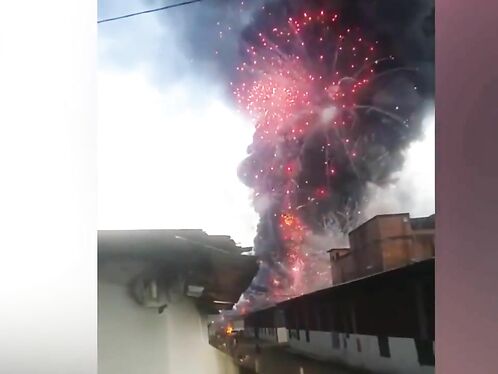 Factory Explodes In The Sky