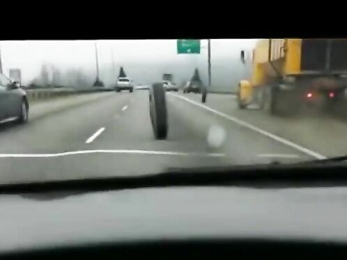 Truck Loses Several Wheels While Trying To Slow Down On Highway