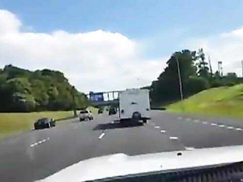 SUV Flips While Towing RV On Garden State Parkway