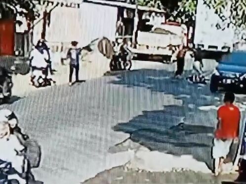 Woman On Motorcycle Hit By Truck