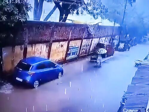 A Wall Collapsed And Killed A Woman Walking On The Street