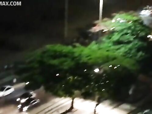 Tourist Films Horror Scene At Copacabana Beach From 10th Floor Of Hotel