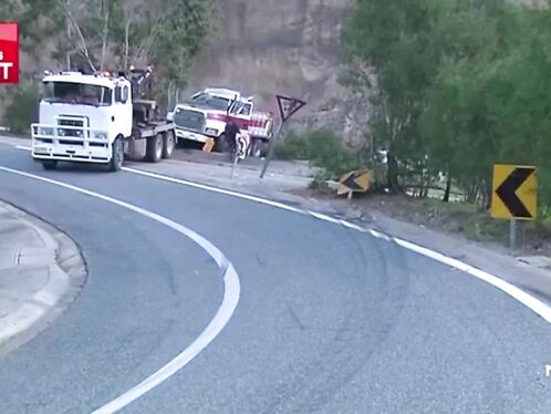 Quick-thinking Driver Risks Life By Overturning Truck