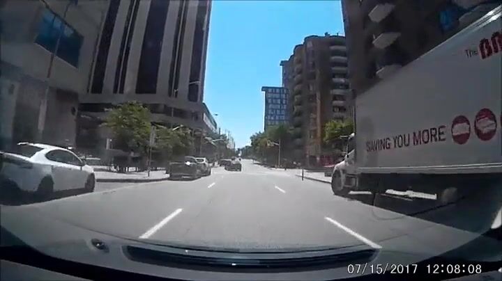 Cyclist Hit By Car After Running Red Light