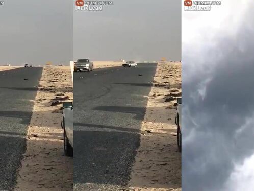 Saudi Prowler Takes Down Photographer