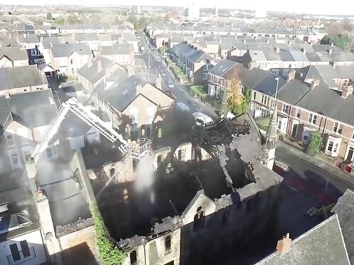 Drone Footage Captures The Aftermath Of A Devastating Fire - Video