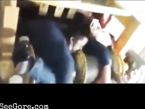 2 Men Entangled In Factory Machinery