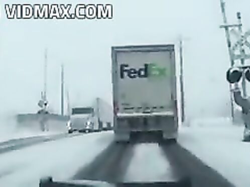 Horrible Train Accident On Snowy Winter Day