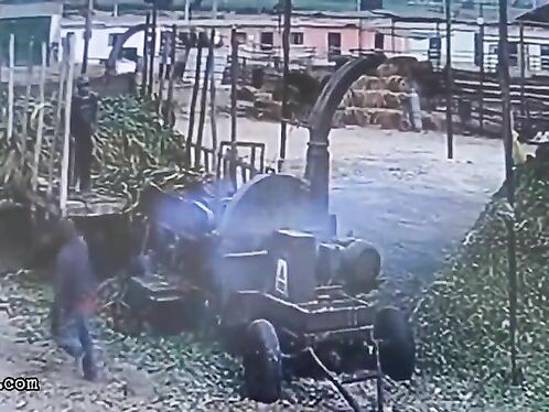 Man Falls Into Paper Shredder