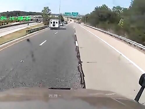 Reckless Driver Changes Shirt While Driving, Causes Accident