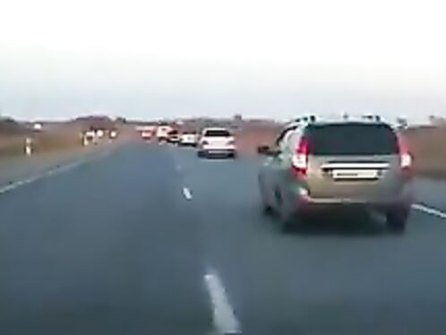 Motorcycle Speeding In The Wrong Direction Caused Explosion