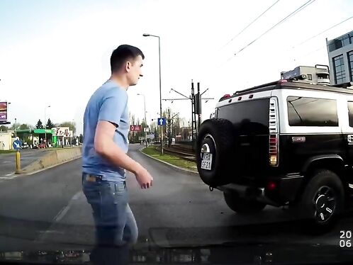 Hummer Hit By Speeding Car