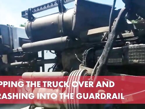 Hero Driver Takes Action After A Crazy Truck Accident